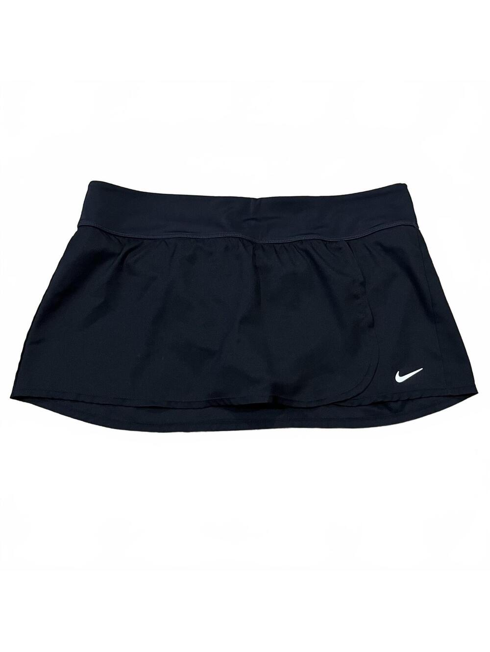 Nike Womens Black Athletic Skirt Brief Lined Size Large
